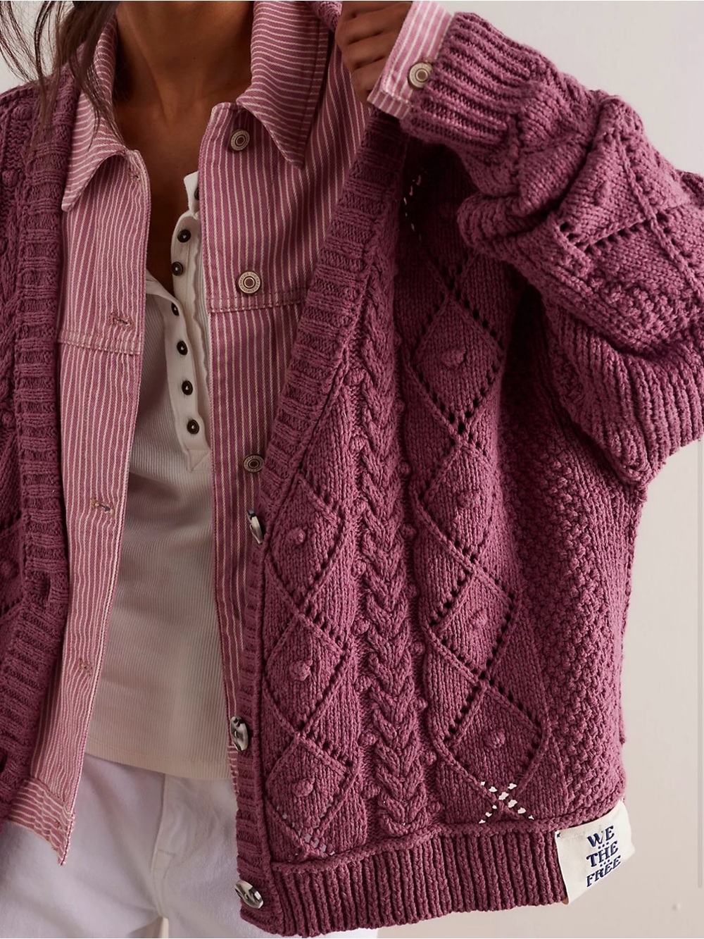 NWOT! We The Free Autumn Cardi Button Down Cardigan Sweater